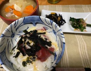 山かけ鉄火丼 ヘルシー低脂質食
