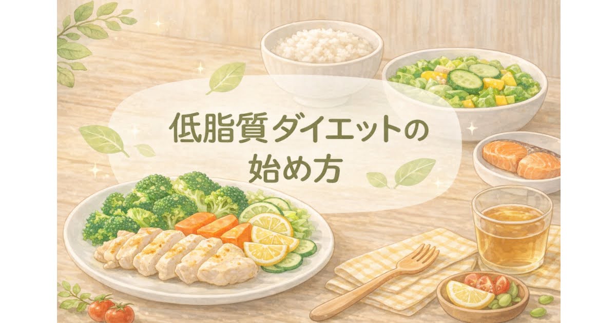 低脂質ダイエット　方法　実践方法　脂質制限　ローファット