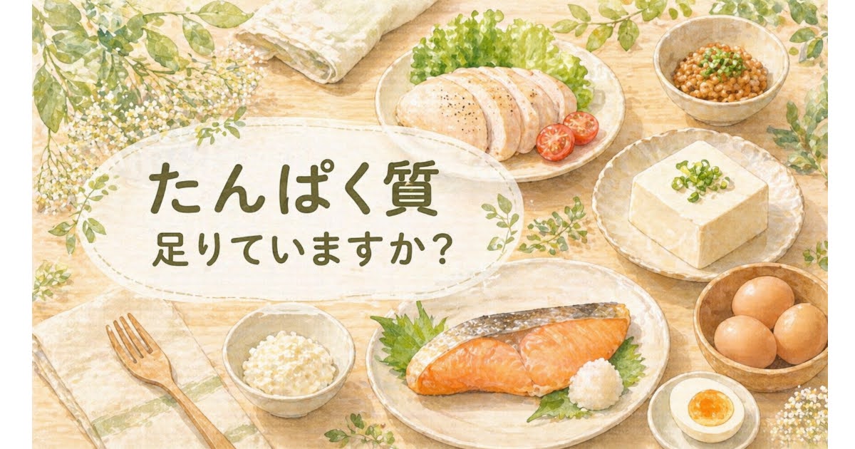 たんぱく質　必要量　不足しやすい