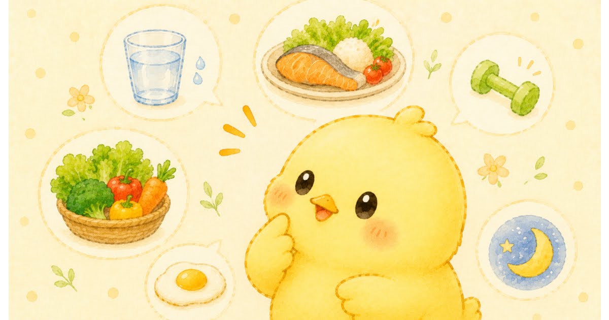 ひよこ　考える　食生活