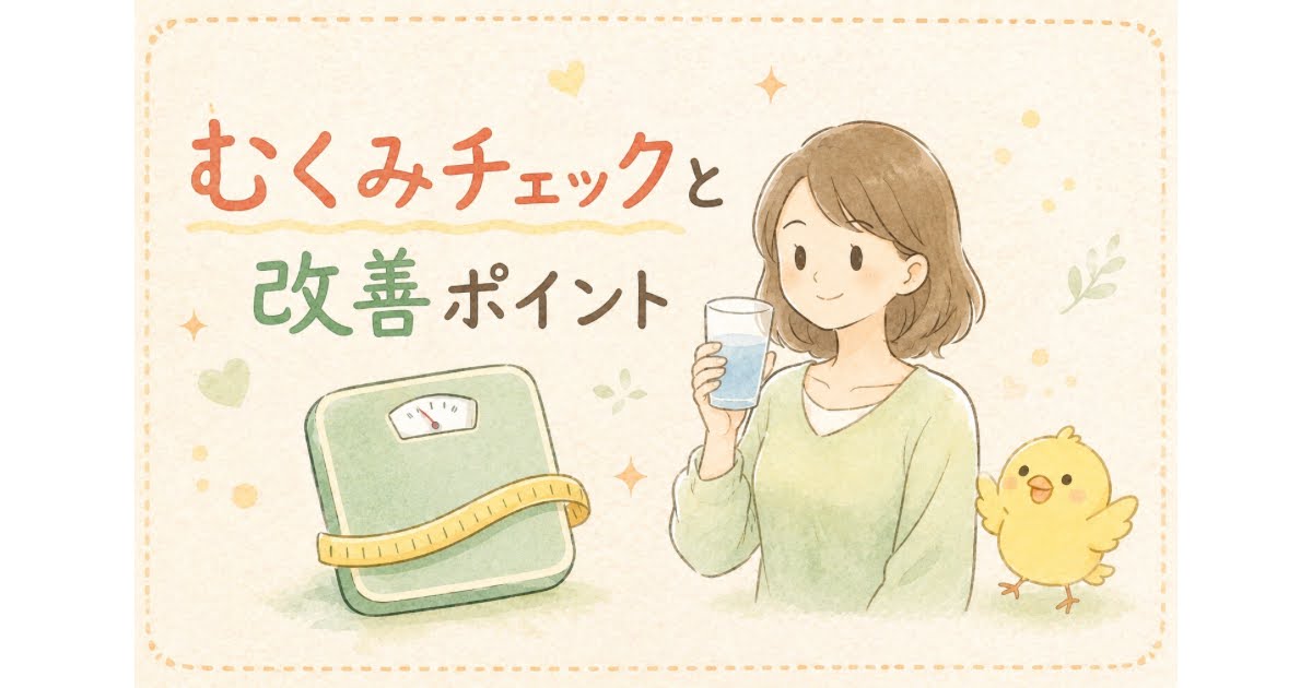 むくみ　チェック方法　むくみ改善