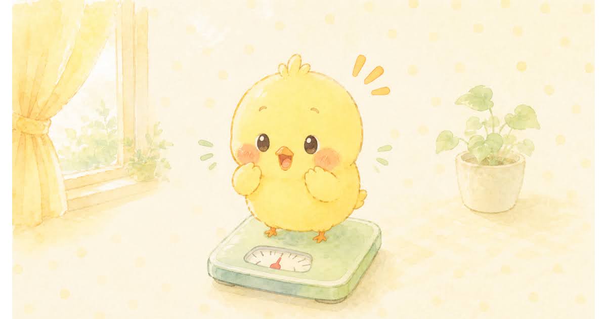 体重計　ひよこ