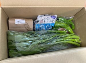 坂ノ途中で届いた野菜 きれいな梱包